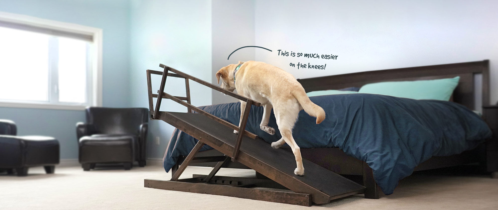 Large Dog Ramp for Beds - for Large Breeds and Medium Dogs