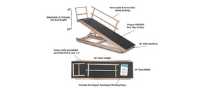 Dog ramp for bed large dogs, specs dimensions 