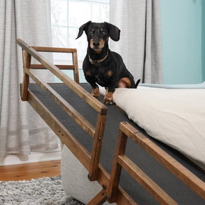 DoggoRamps dog bed ramp wtih safety rails