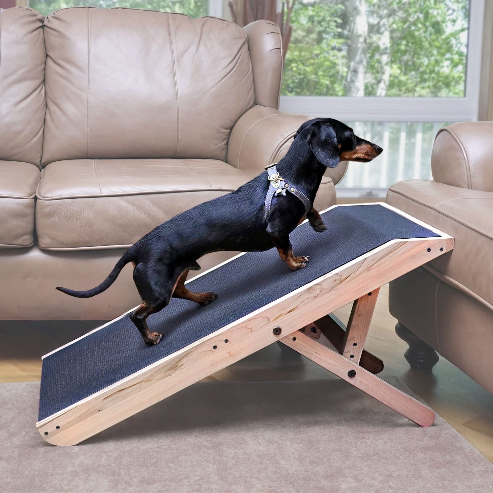 Dog Ramp for Couch with Optional Safety Rails - by DoggoRamps™