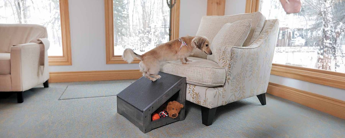 Step Ramp Space Saving Ramp for Dogs Ottoman Chaises etc