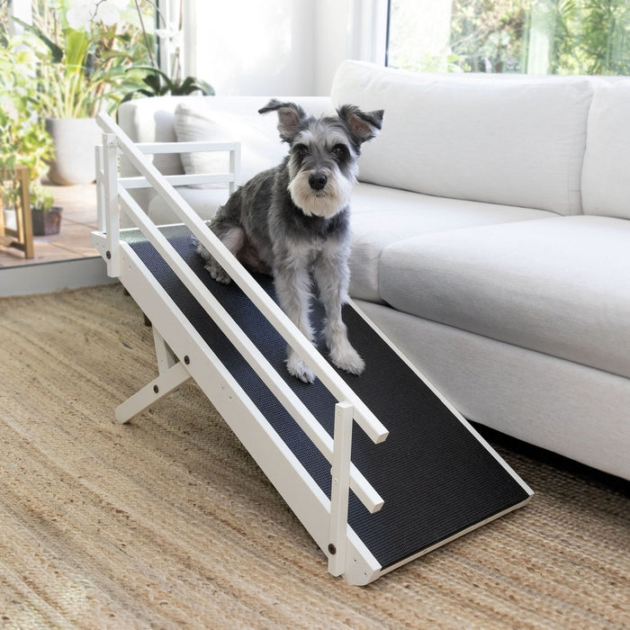 Marches Pour Chien/Chat - Rampe Antidérapante 54x37x39 Cm, Housse Lavable, Pour Canapé/Voiture - 9