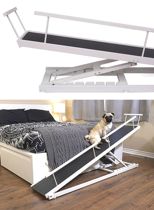 white bed ramp for dogs pug 